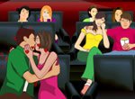 Jogos de beijos: Beijo no Cinema