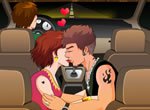 Jogos de beijos: Beijo no T�xi