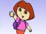 Jogos da dora: Colorir a Dora