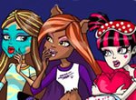 Jogos das monster high: Colorir Festa do Pijama Monster High