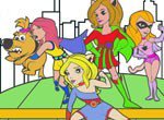 Jogos de colorir: Colorir as Super Girls
