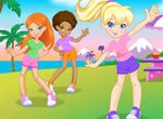 Jogos da polly: Corrida de Patins com a Polly