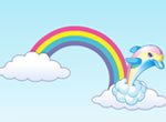 Jogos da polly: Golfinho Arco-�ris