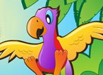 Jogos de colorir: Pinte a Aventura do Papagaio