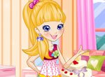 Jogos da polly: Vestir a Polly para Festa